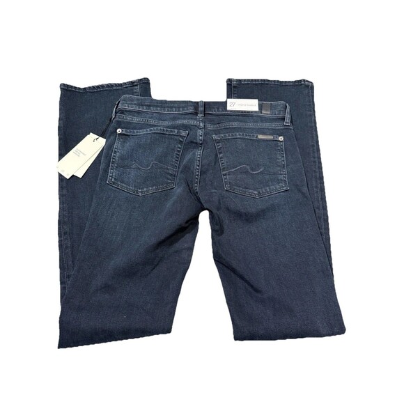 NWT $228 7 For All Mankind The Original Bootcut Jeans Women's Destroyed 27x33 - Picture 7 of 7